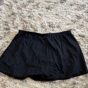Black Bathing Suit Skort